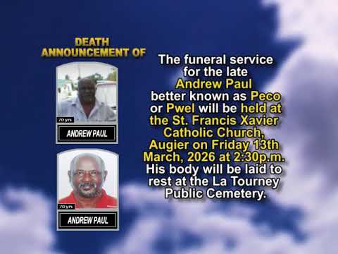 Andrew Paul  ~ Short Obituary