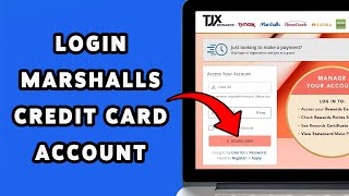 How To Login Marshalls Credit Card Account Online (2025) | Sign In & Access TJX Rewards® Credit Card