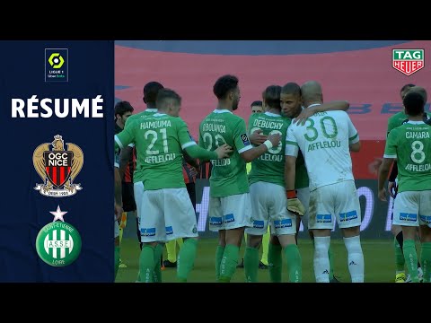 OGC NICE - AS SAINT-ÉTIENNE (0 - 1) - Résumé - (OGCN - ASSE) / 2020-2021