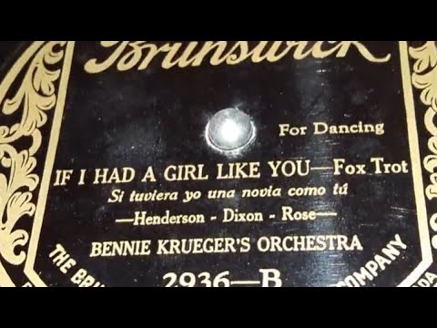 Benny Krueger & His Orchestra - If I Had A Girl Like You (1925)