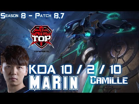 TOP MaRin CAMILLE vs SWAIN Top - Patch 8.7 KR Ranked