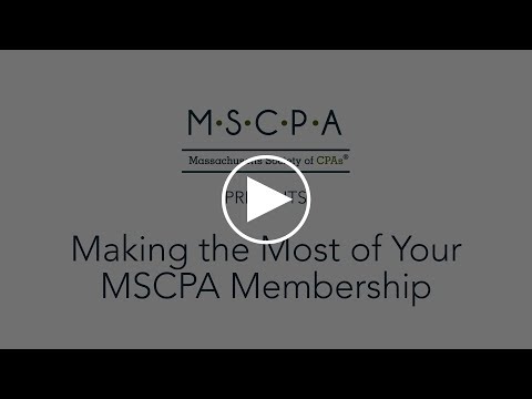 Making the Most Out of Your MSCPA Membership