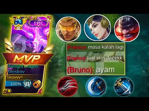 TOP GLOBAL MOSKOV VS MUSUH SOMBONG ‼️ BEGINI CARA MAIN MOSKOV KETIKA KALAH DI EARLY - MLBB