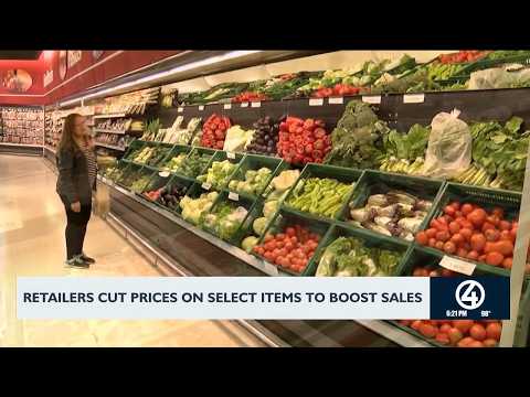 Retailers cut prices on select items to boost sales
