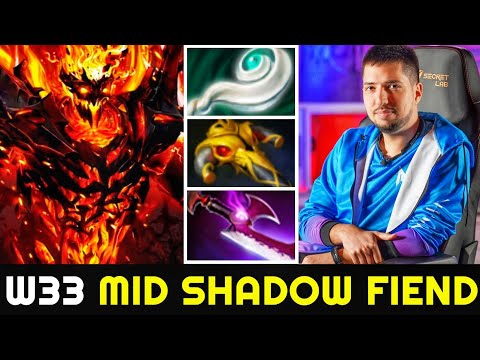 W33 Shadow Fiend - Euls Combo Max Damage 17 Kills Crazy Plays 7.25 Dota 2