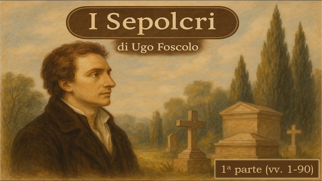 Foscolo, «Sepolcri»: 1st part (vv. 1 - 90)