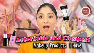 Cheapest & Affordable Makeup I have || Starts 60 Rs. ✨💜 beauty products that you need to buy