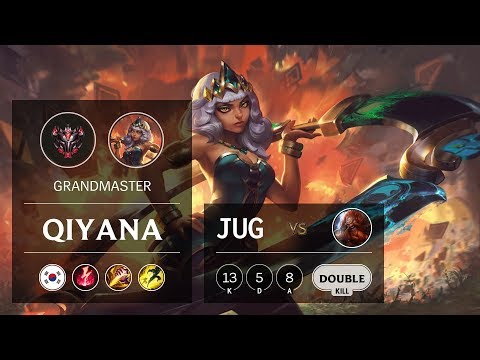 Qiyana Jungle vs Gragas - KR Grandmaster Patch 9.24