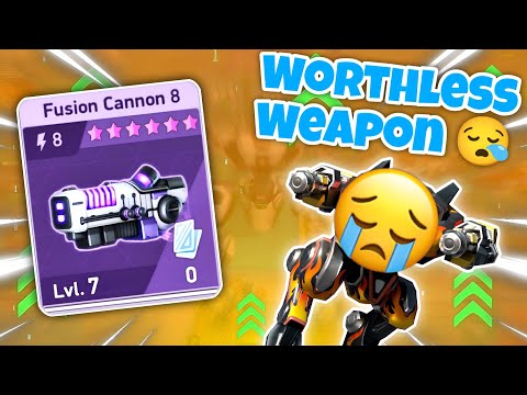 Fusion Cannon 8 Is Worthless For Both P2W And F2P 🔥 | New Weapon Fusion Cannon 8 - Mech Arena