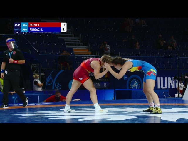 1546 | 417 | Juniors WW 65kg | Qualif. | BOYD Alara Lea (USA) | RINGACI Irina (MDA)