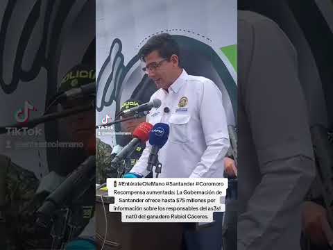  🚦#EntérateOleMano#Santander #Coromoro  Hasta $75 millones de recompensa.