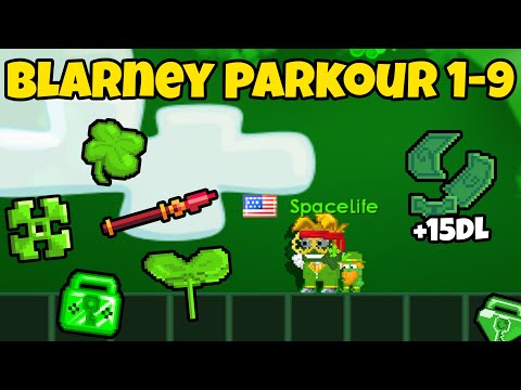 Doing BLARNEY Parkour 1-9 for 7DAYS! [RARE!]🍀HOW TO PROFIT IN St.Patrick's Day! | Growtopia