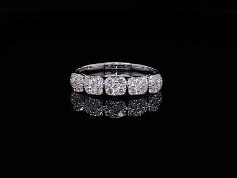 Fancy, High-End .52 Carat Diamond Ring in 14k White Gold