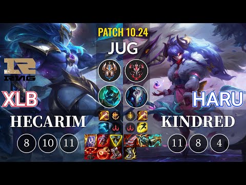 RNG XLB Hecarim vs Haru Kindred Jungle - KR Patch 10.24
