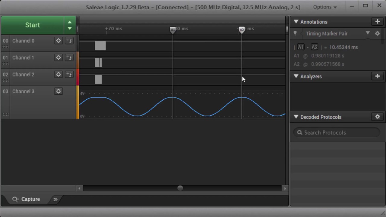 Taking timing, frequency, and duty-cycle measurements