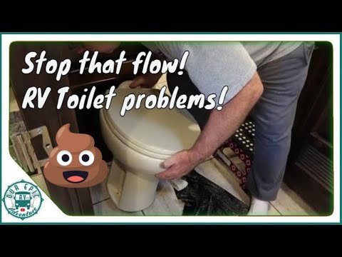 Overflowing RV Toilet problem? Thetford Aqua Magic Style II Water Valve Replacement.