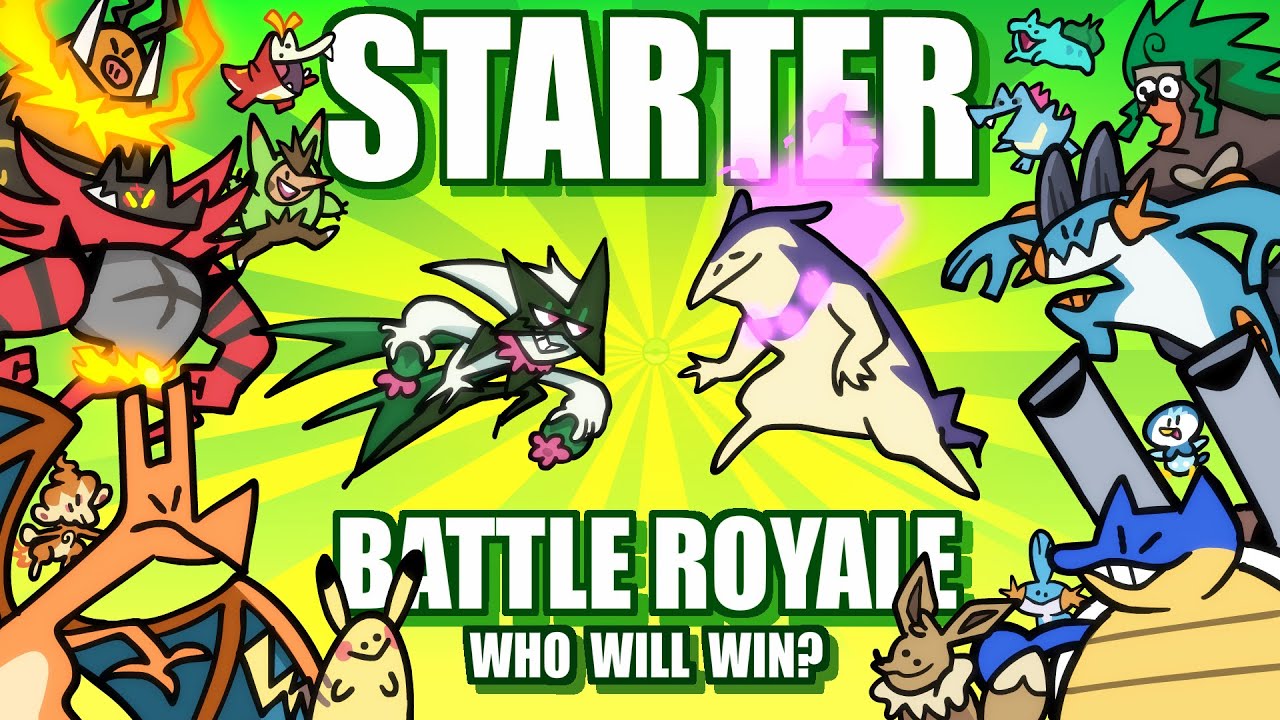Starter Pokemon Battle Royale 💥 Collab With @Gnoggin