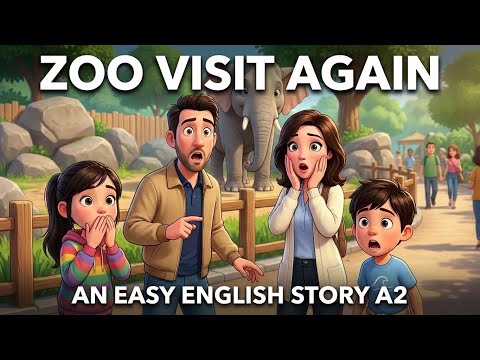 Family Zoo Trip Gone Unexpected | Learn English From Calm A2 English Story