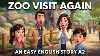 Family Zoo Trip Gone Unexpected | Learn English From Calm A2 English Story