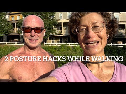2 Older Adults Share 2 Posture Hacks to do Walking - Miss Moonshine & Mr Bill on Atlanta Beltline