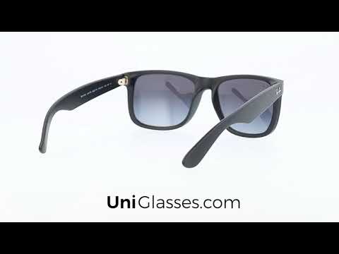 RAYBAN RB4165 622T3 55 16 145 RUBBER BLACK LIGHT GREY GRADIENT GREY 1