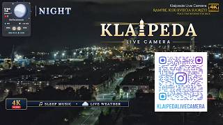 4K LIVE Klaipeda, Lithuania 🌙 Sleep Music & Relaxation | Night by the Lagoon