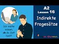 A2 Lesson 16 Indirekte Fragesätze Ob German For Beginners
