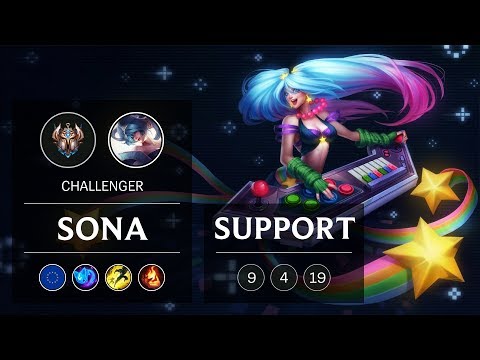 Sona Support vs Soraka - EUW Challenger Patch 9.1