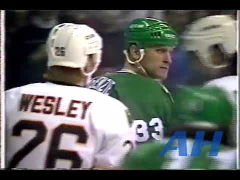NHL Jan. 16, 1992 Boston Bruins v Hartford Whalers (R) Vladimir Ruzicka v Pat Verbeek (R)