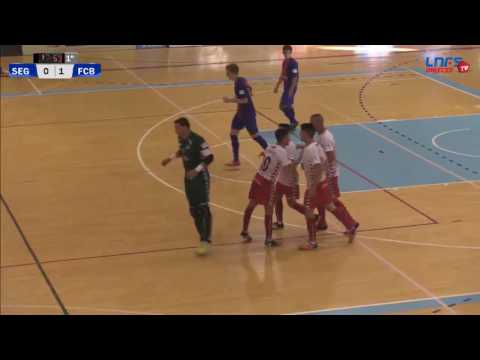 Gol Alex Fuentes (1-1) en el Naturpellet Segovia - FC Barcelona Lassa B. 4J, 2Div