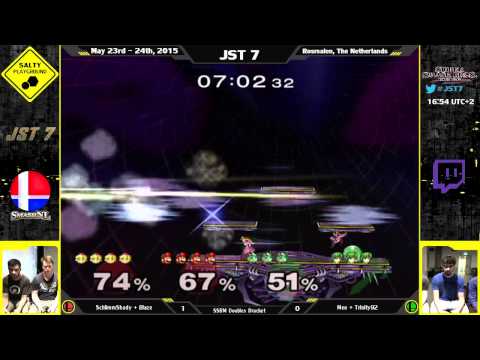 JST7 - SchlimmShady + Blaze Vs Meo + Trinity92 - SSBM Doubles Bracket Winners Quarter Final