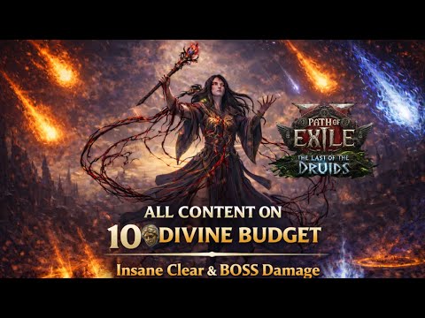 PoE 2 0.4 Blood Mage - Archmage CoC Comet ALL Content on 10 Divine BEST BUDGET BUILD + Written GUIDE