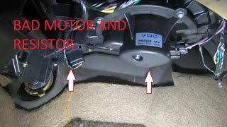 CHEVY MALIBU BLOWER MOTOR AND RESISTOR REPLACEMENT