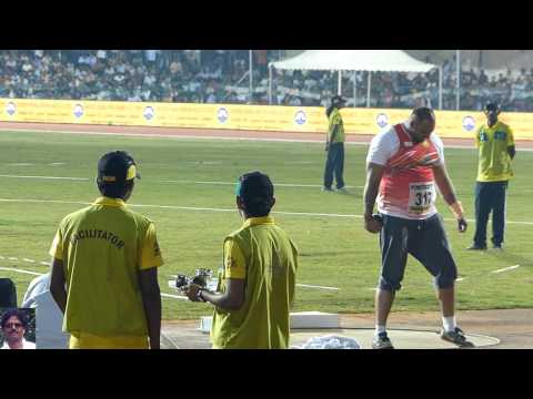 MENS SHOT PUT FINAL. 35TH NATIONAL GAMES -2015