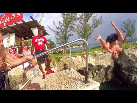 Cliff Jumping and Flips | Rick's Cafe Negril Jamaica | GoPro