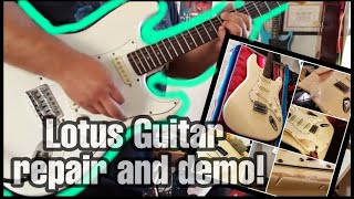 Video thumbnail for Lotus guitar - clean up and repair by JP studios