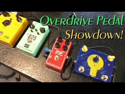 Overdrive Pedal Showdown : 80's Tubescreamer vs Jam Pedals, T-Rex, Seymour Duncan, Exotic