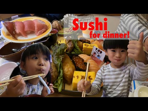 Sushi japonês para jantar | Comida japonesa | Restaurante de sushi | Matsuri kids |