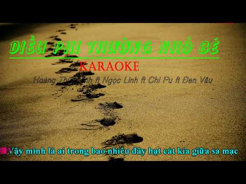 Điều phi thường nhỏ bé | Karaoke | Hoàng Thùy Linh ft Chi Pu ft Ngọc Linh ft Đen Vâu