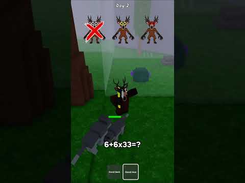 Deer VS Wolf in 99 Nights in the Forest 8 😁 #roblox