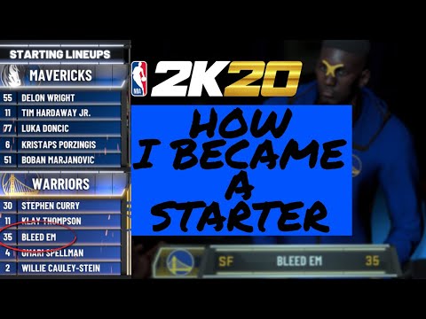 HOW TO BECOME A STARTER NBA2K20 • HOW TO UNLOCK CUSTOM JUMPSHOT • 2K20 [FASTEST METHOD]