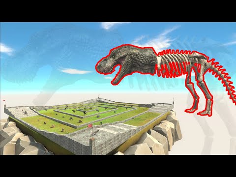 Skeleton T-Rex Death Run -- Animal Revolt Battle Simulator