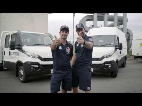 Jamie and Shane with the IVECO Daily Range