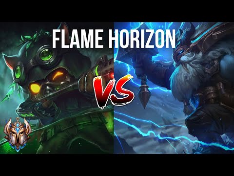 CHALLENGER Teemo Flame Horizon with Perfect 10 cs/pm! [Teemo vs Ornn]