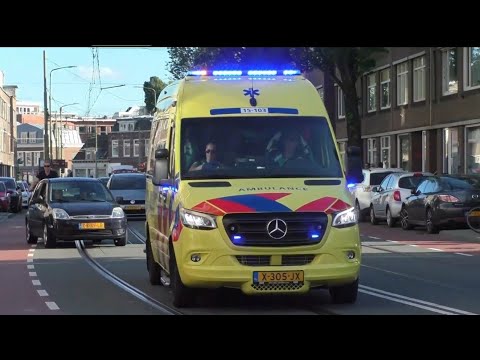 Grote Compilatie 58X Ambulance GGD Post Laak met spoed onderweg in Den Haag