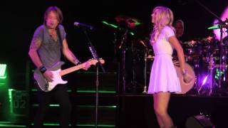 Keith Urban and Lindsay Bruce Sing &quot;We Were Us&quot; at Sleep Train Amphitheater in Sacramento, CA