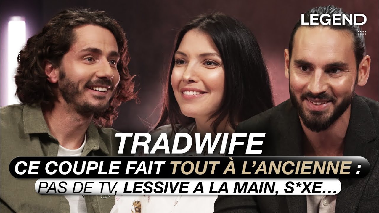TRADWIFE : CE COUPLE FAIT TOUT À L’ANCIENNE : PAS DE TV, LESSIVE A LA MAIN, ÉCOLE, S*XE…