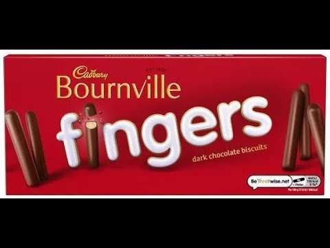 Cadbury Bournville Fingers. Dark Chocolate Biscuits. Review