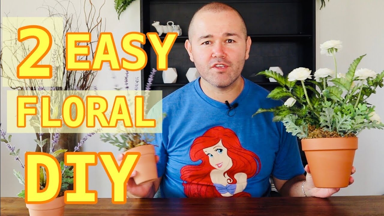 2 Easy DIY Spring Floral Arrangements / Decorating For Spring On A Dollar Tree Budget