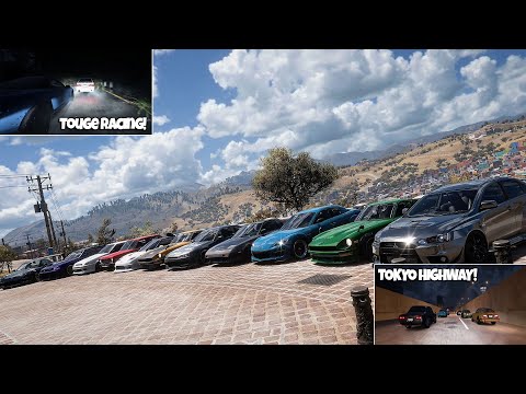 Forza Horizon 5 JDM Car Show! Forrest Touge Racing, TOKYO Highway Battles, Mount Haruna +More!